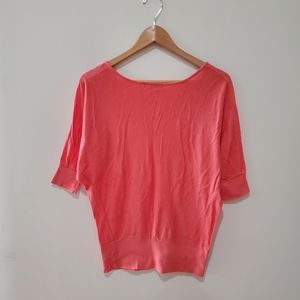 Streetwear society peach pink coral dolman batwing top small